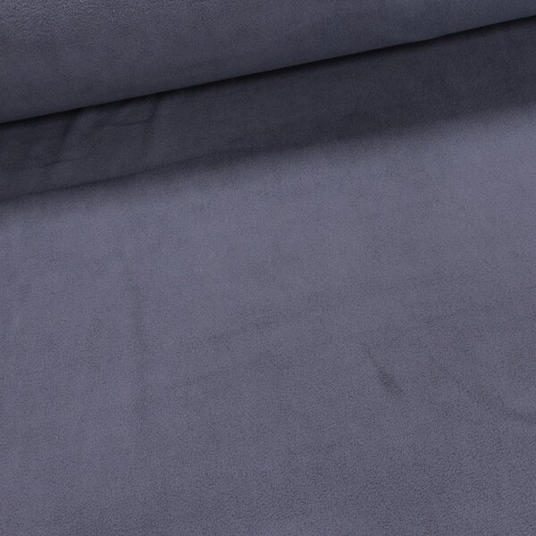 Fleece (flís) 93 jednobarevná uni šedý, š.150cm (látka v metráži)