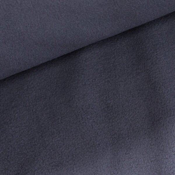 Fleece (flís) 93 jednobarevná uni šedý, š.150cm (látka v metráži)