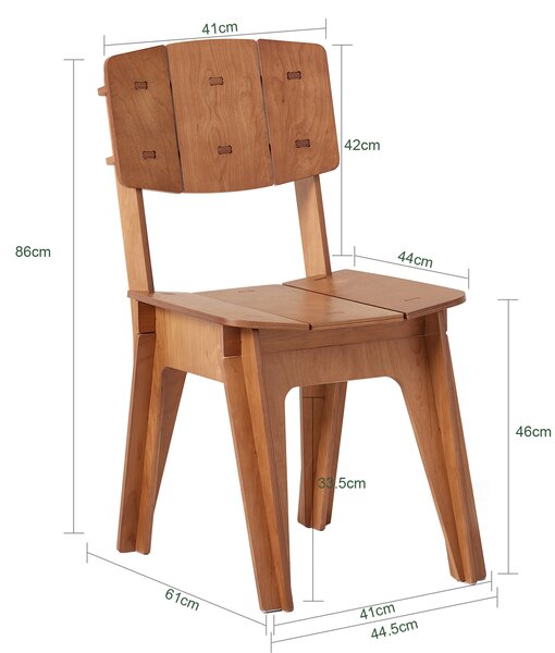 SoBuy HFST01-BR Kuchyňská židle Jídelní židle Kancelářská židle s opěradlem Pracovní židle Dětská židle Výška sedu 46 cm