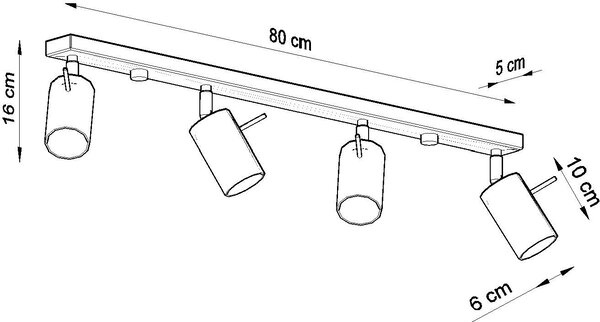 Sollux Lighting Ring stropní světlo 4x40 W bílá SL.0331