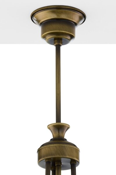 Jupiter 2134 - Lustr na tyči CARMEN 1xE27/15W/230V bronz/patina