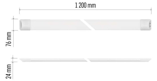 EMOS LED lineární svítidlo MINO 40W neutrální bílá