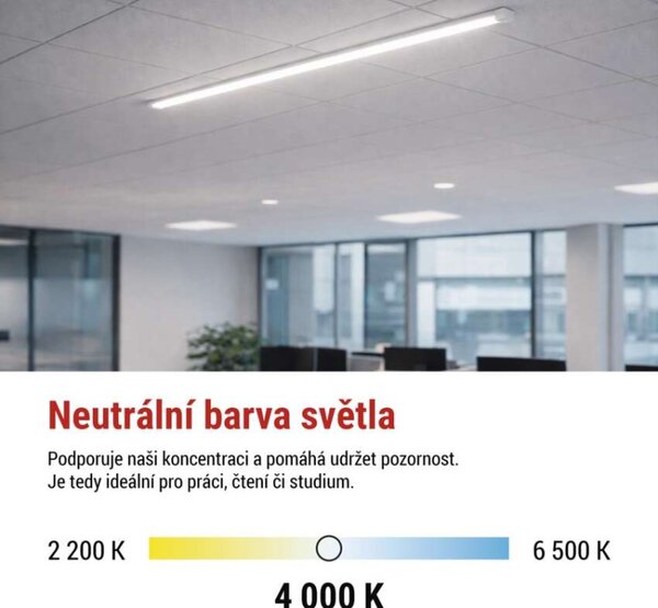 EMOS LED lineární svítidlo MINO 40W neutrální bílá