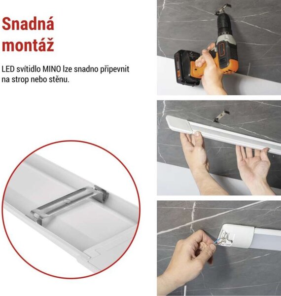 EMOS LED lineární svítidlo MINO 40W neutrální bílá
