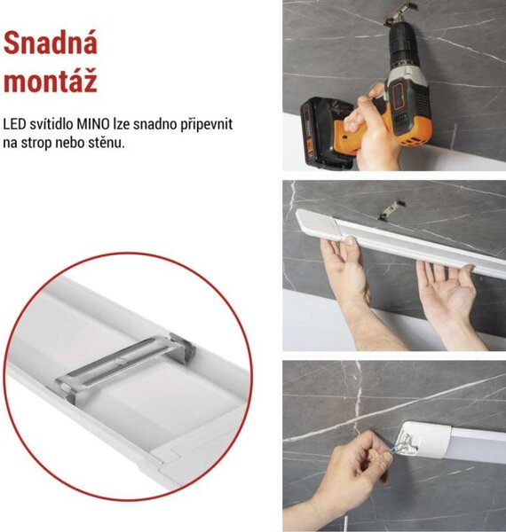 EMOS LED lineární svítidlo MINO 20W neutrální bílá