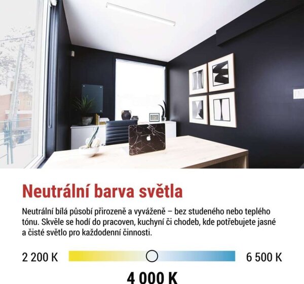 EMOS LED liniové svítidlo MANO 20W neutrální bílá