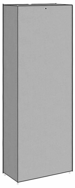 Botník šedý 60 x 30 x 166 cm textil 337259