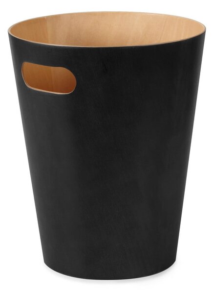 Černý kancelářský odpadkový koš 7,5 l Woodrow – Umbra