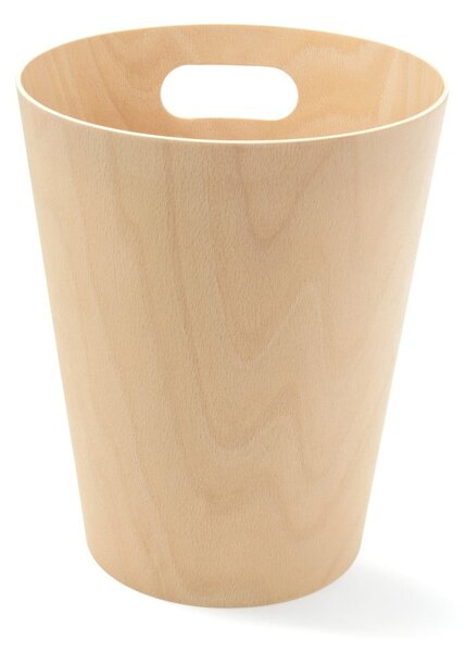 Kancelářský odpadkový koš v přírodní barvě 7,5 l Woodrow – Umbra