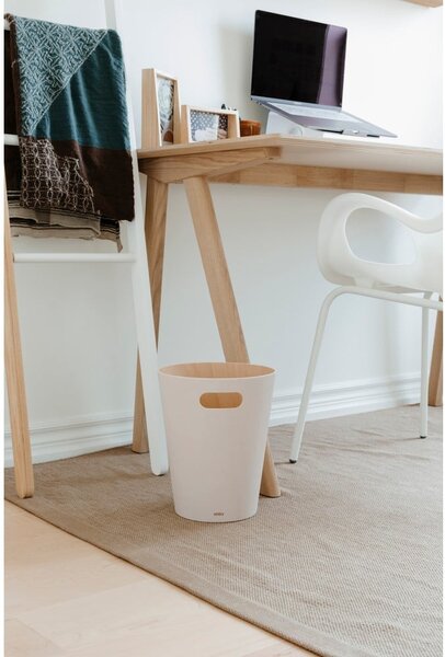 Béžový kancelářský odpadkový koš 7,5 l Woodrow – Umbra