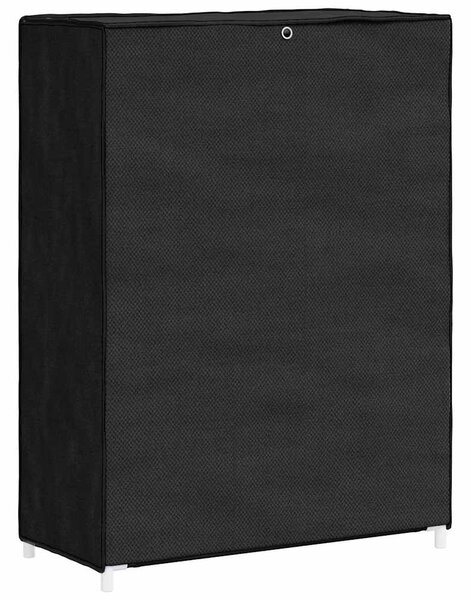Botník černý 60 x 28 x 90 cm textil 337261