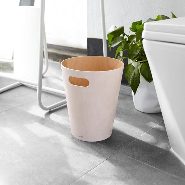 Béžový kancelářský odpadkový koš 7,5 l Woodrow – Umbra