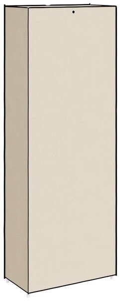 Botník krémový 60 x 30 x 166 cm textil 337260