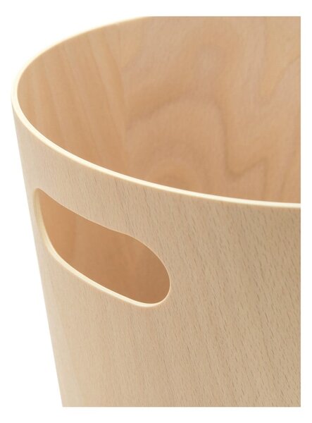 Kancelářský odpadkový koš v přírodní barvě 7,5 l Woodrow – Umbra