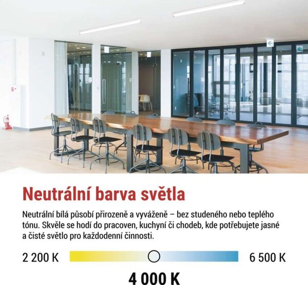 EMOS LED liniové svítidlo MANO 40W neutrální bílá