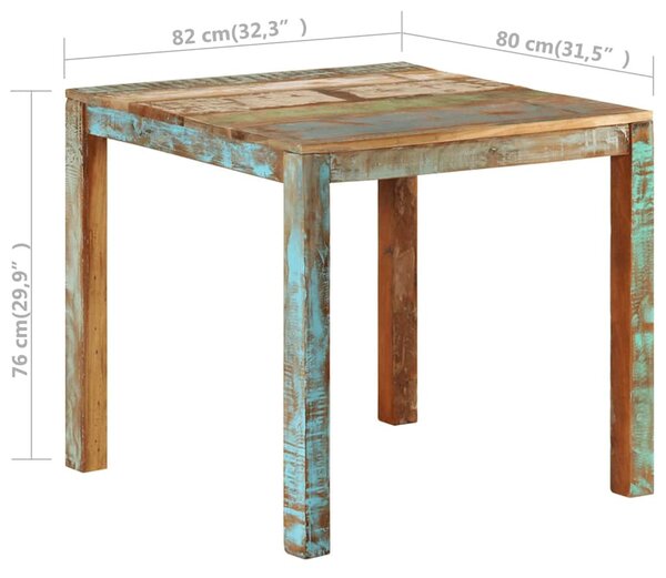 Jídelní stůl 82 x 80 x 76 cm masivní recyklované dřevo 337267