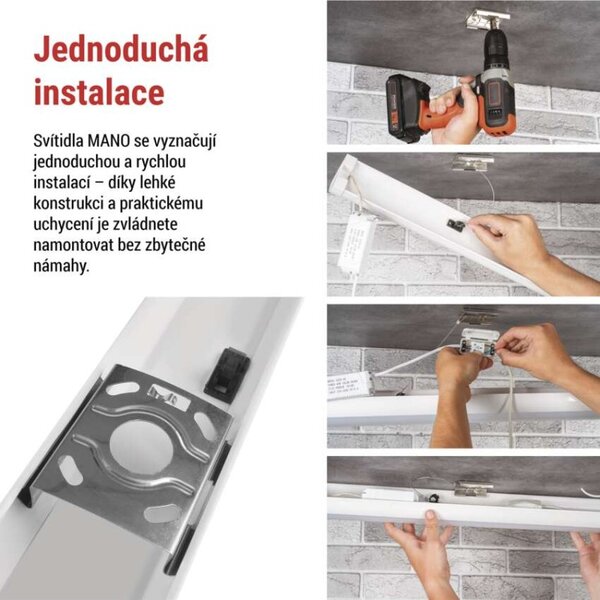 EMOS LED liniové svítidlo MANO 40W neutrální bílá