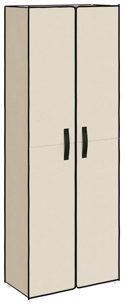 Botník krémový 60 x 30 x 166 cm textil 337260