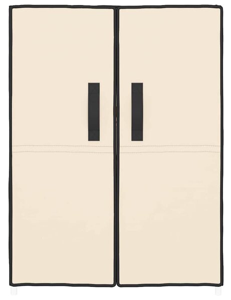 Botník krémový 60 x 28 x 90 cm textil 337263