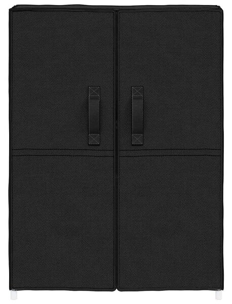 Botník černý 60 x 28 x 90 cm textil 337261