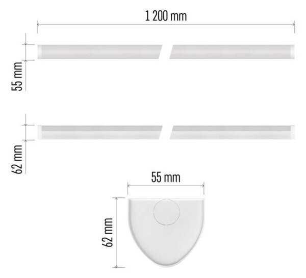 EMOS LED liniové svítidlo MANO 40W neutrální bílá