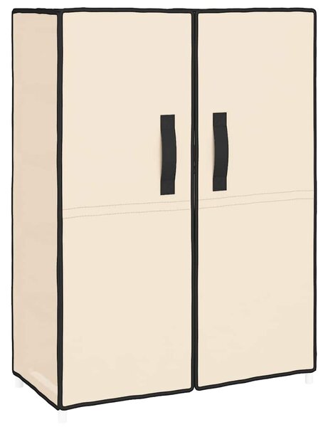 Botník krémový 60 x 28 x 90 cm textil 337263