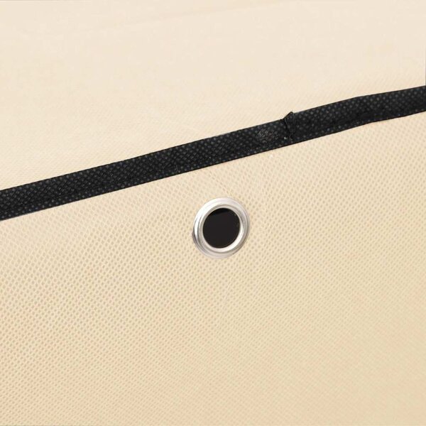 Botník krémový 60 x 28 x 90 cm textil 337263
