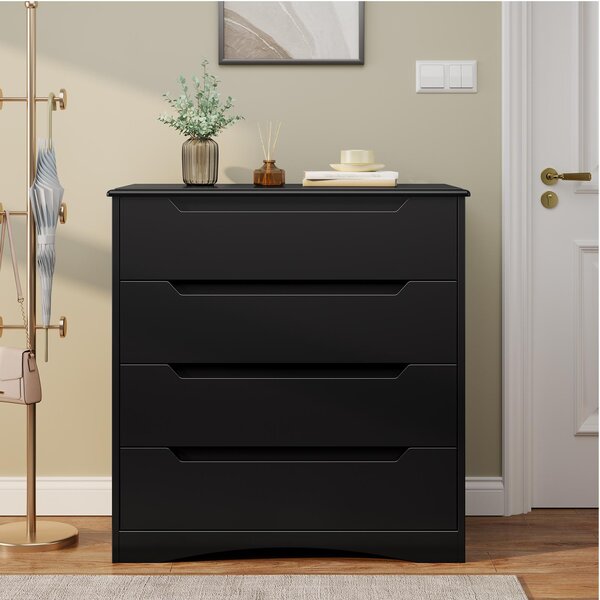 Bealife AP22 Komoda se 4 zásuvkami - 70x40x80 cm, do ložnice a obývacího pokoje, moderní úložná komoda