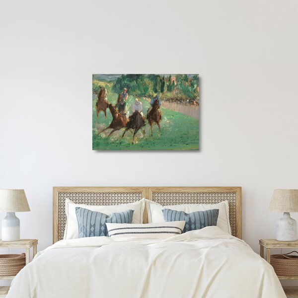 Skleněný obraz - Edouard Manet, At the Races, reprodukce (70x50 cm)