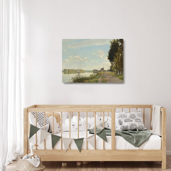 Skleněný obraz - Claude Monet, Argenteuil, reprodukce (70x50 cm)