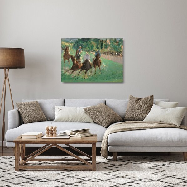 Skleněný obraz - Edouard Manet, At the Races, reprodukce (70x50 cm)