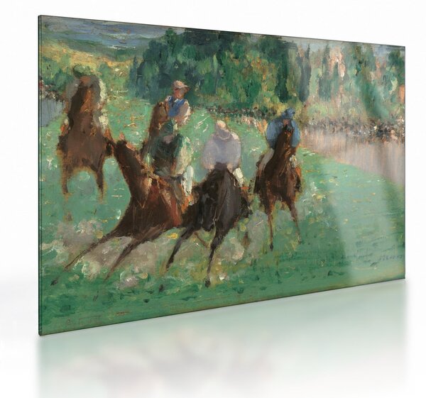 Skleněný obraz - Edouard Manet, At the Races, reprodukce (70x50 cm)