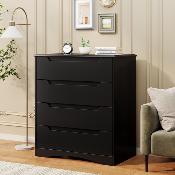 Bealife AP22 Komoda se 4 zásuvkami - 70x40x80 cm, do ložnice a obývacího pokoje, moderní úložná komoda
