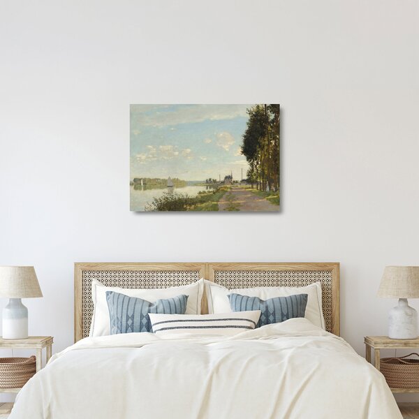 Skleněný obraz - Claude Monet, Argenteuil, reprodukce (70x50 cm)