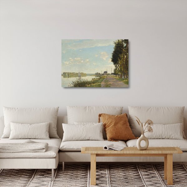 Skleněný obraz - Claude Monet, Argenteuil, reprodukce (70x50 cm)