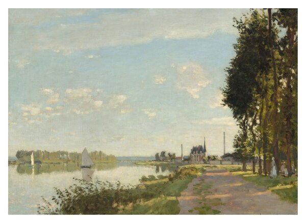 Skleněný obraz - Claude Monet, Argenteuil, reprodukce (70x50 cm)