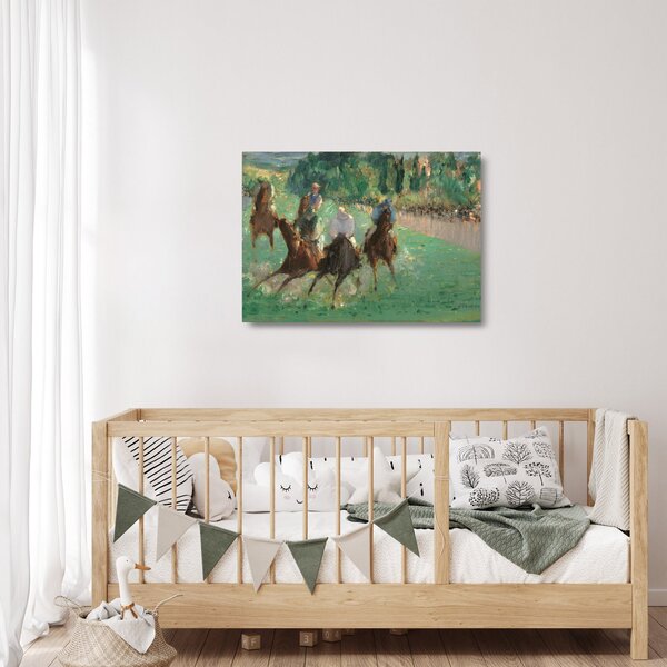 Skleněný obraz - Edouard Manet, At the Races, reprodukce (70x50 cm)