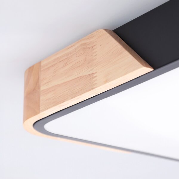 Brilagi - LED Stmívat. svítidlo PILANA LED/48W/230V dub/černá 42x42 cm + DO