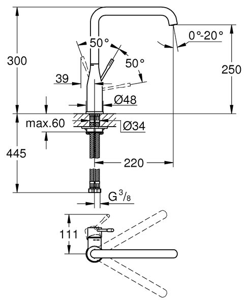 Grohe Essence kuchyňská baterie stojící SuperSteel 30269DC0