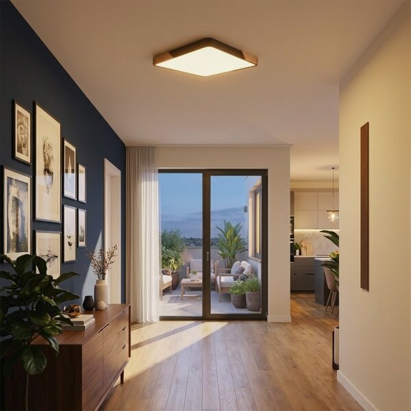 Brilagi - LED Stmívat. svítidlo PILANA LED/60W/230V dub/černá 56x56 cm + DO
