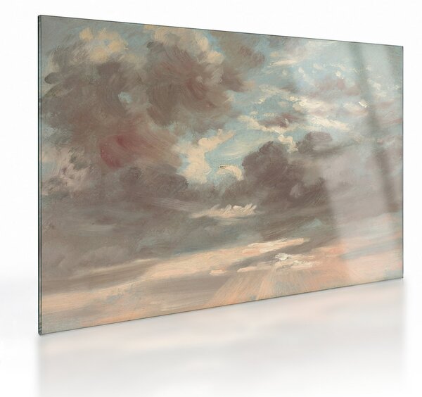 Skleněný obraz - John Constable, Cloud Study Stormy Sunset, reprodukce (70x50 cm)
