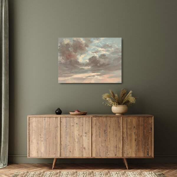 Skleněný obraz - John Constable, Cloud Study Stormy Sunset, reprodukce (70x50 cm)