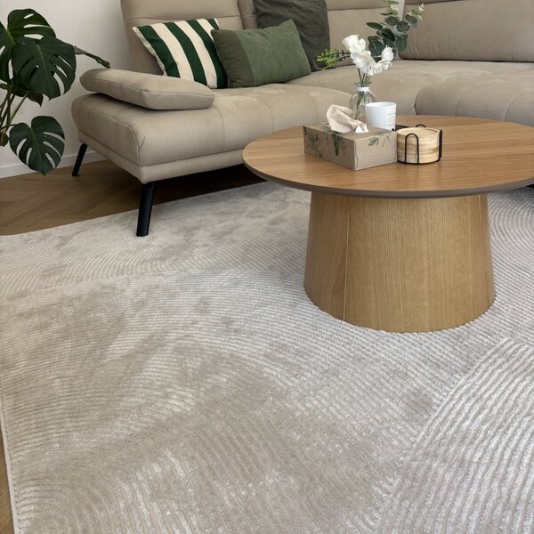 Angel Carpet, Kusový koberec Zafiro 25 Beige, 60x110, béžová, kancelář