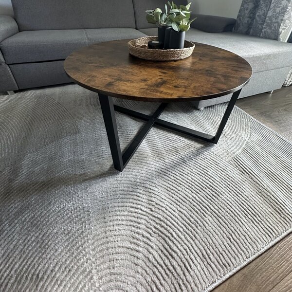Angel Carpet, Kusový koberec Zafiro 25 Grey, 60x110, šedá, kancelář
