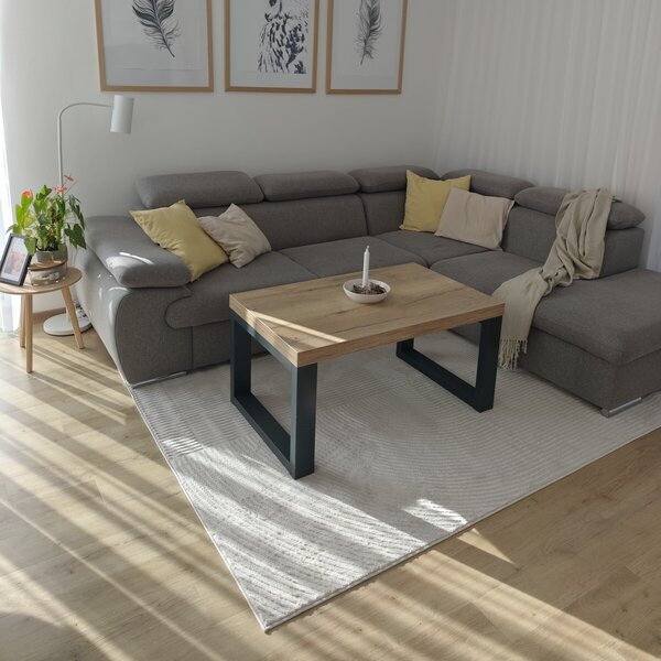 Angel Carpet, Kusový koberec Zafiro 19 Beige, 80x150, béžová, kancelář