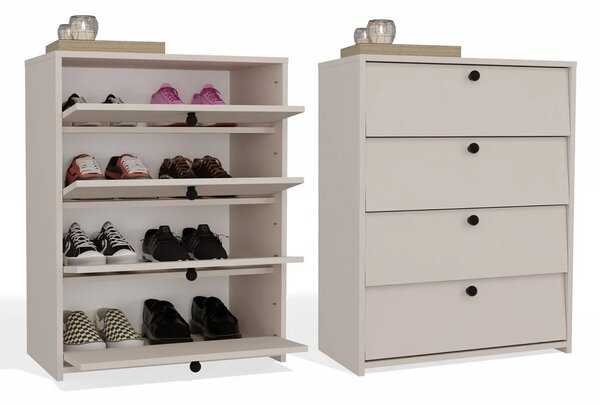 Botník s výklopnými dvířky ZAYAN - kašmír
