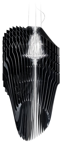 SLAMP AVISL00BKF01T00000EU Avia suspension L, černé designové svítidlo od Zaha Hadid, 4x12W E27 + 7W Spot LED PAR 20, 120cm