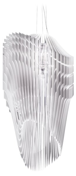 SLAMP AVISXL0WHF01T00000EU Avia suspension XL, bílé designové svítidlo od Zaha Hadid, 6x52+1x100W, 140cm
