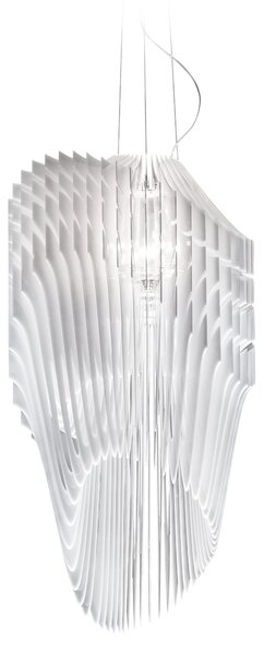 SLAMP AVISM00WHF01T00000EU Avia suspension M, bílé designové svítidlo od Zaha Hadid, 3x12W E27 + 7W Spot LED PAR 20, 100cm
