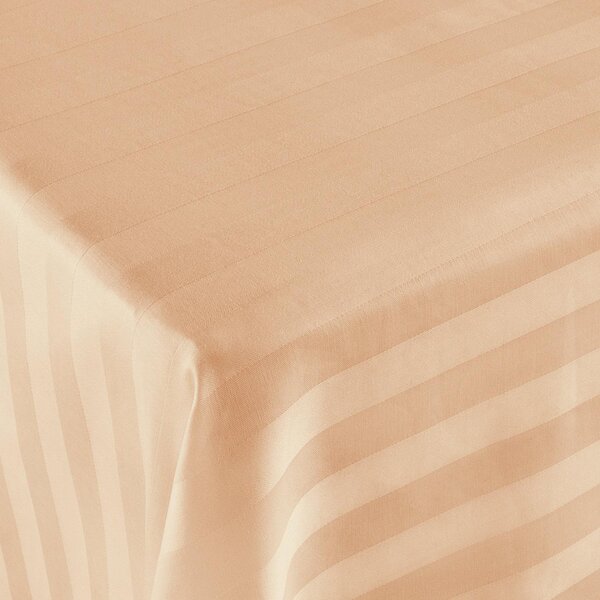 BAMBUSOVÉ PROSTĚRADLO STRIPE 160X240 CM BÉŽOVÉ